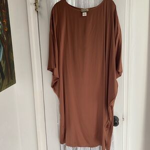 Vintage Randolph Duke Luxurious Brown silk CAFTAN DRESS size 22W